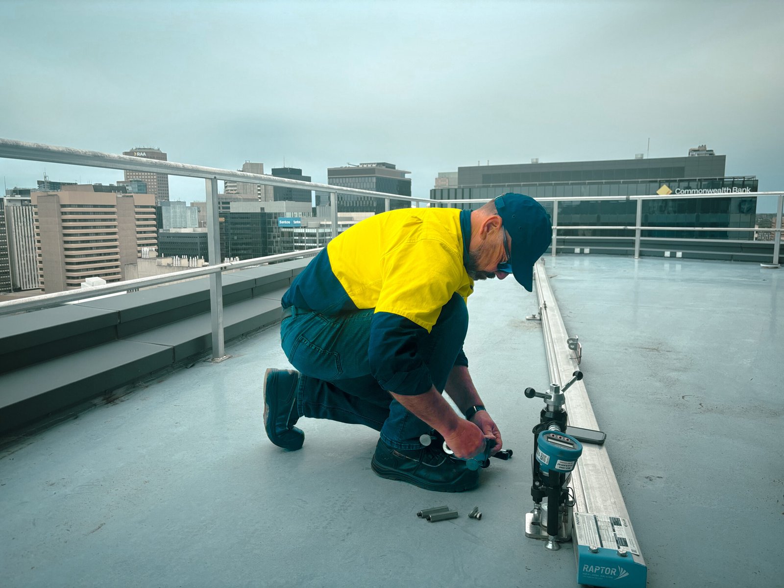 Roof anchor point inspection and certification by SafetyTek in Adelaide, South Australia